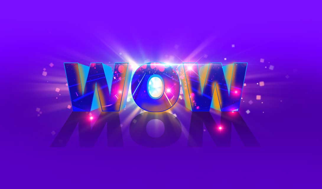 ps发光立体字效设计 wow_字体设计_90设计视频教程库